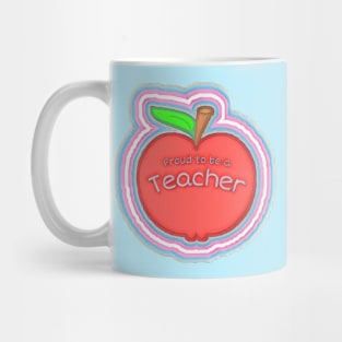 🏳️‍⚧️🍎 Teacher Apple Mug